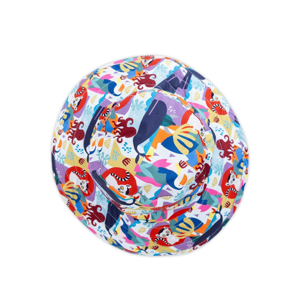Tyoub Boys’ Sun-Safe Bucket Hat with Neck Flap Animal Spirit