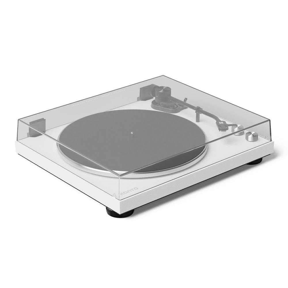 Kanto OBI3 Turntable with Bluetooth 5.3, Preamp, and Pitch Control - Matte White