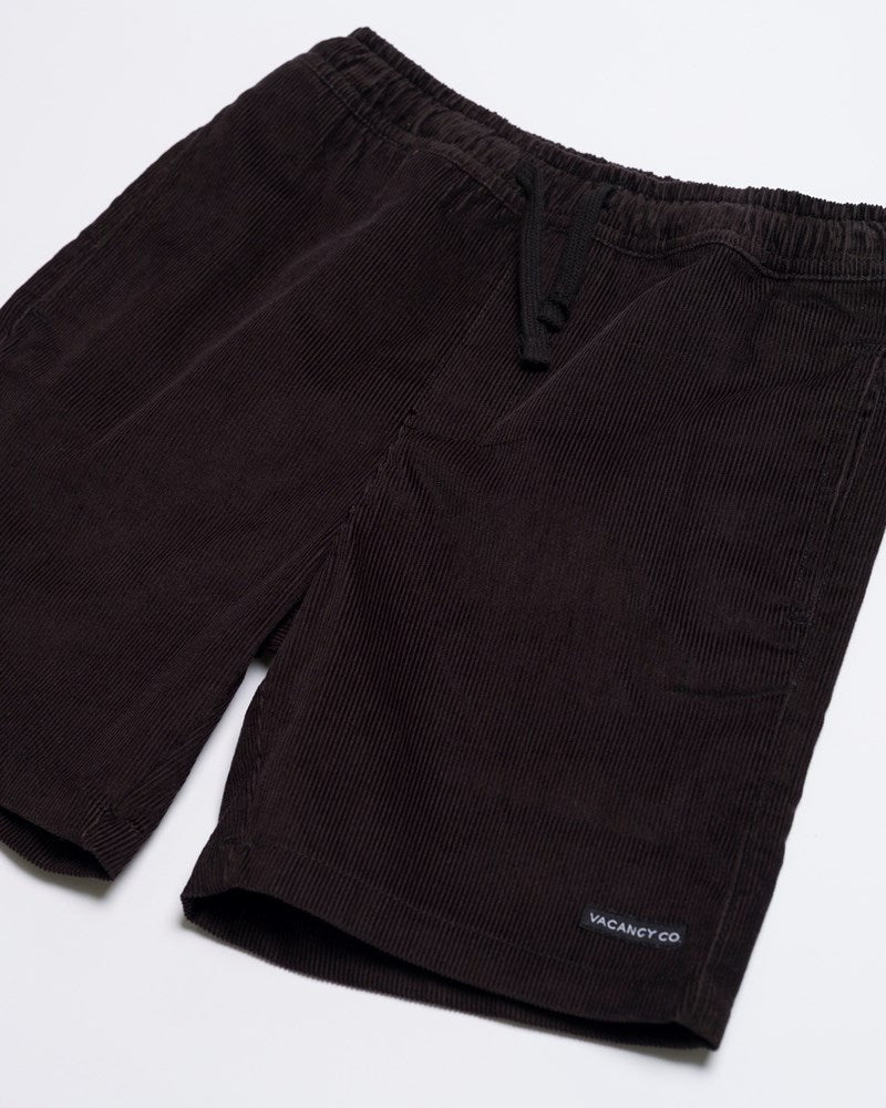 Cord Elastic Waist Stretch Short - Youth