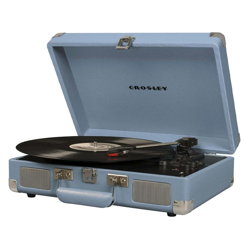 Crosley Cruiser Bluetooth Portable Turntable - Tourmaline + Crosley Entertainment Stand Bundle
