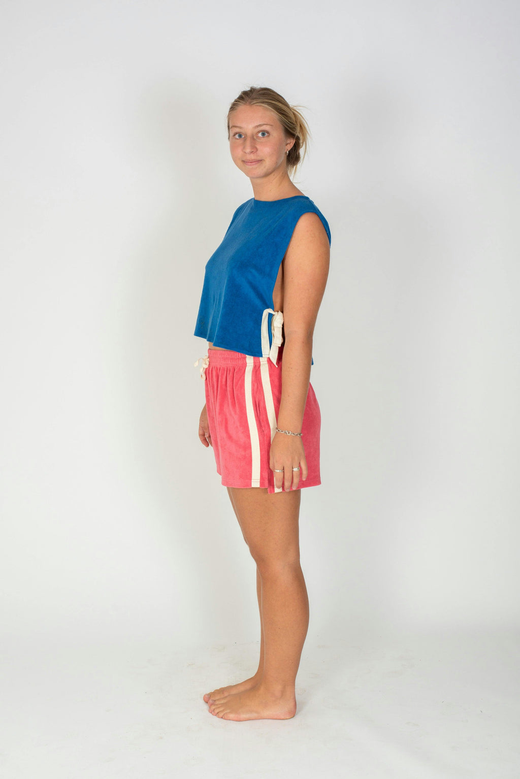 Terry Tie Top in Cobalt