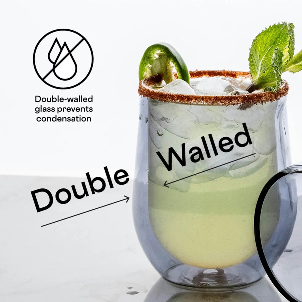 Corkcicle Glass Stemless - Double Pack - Clear