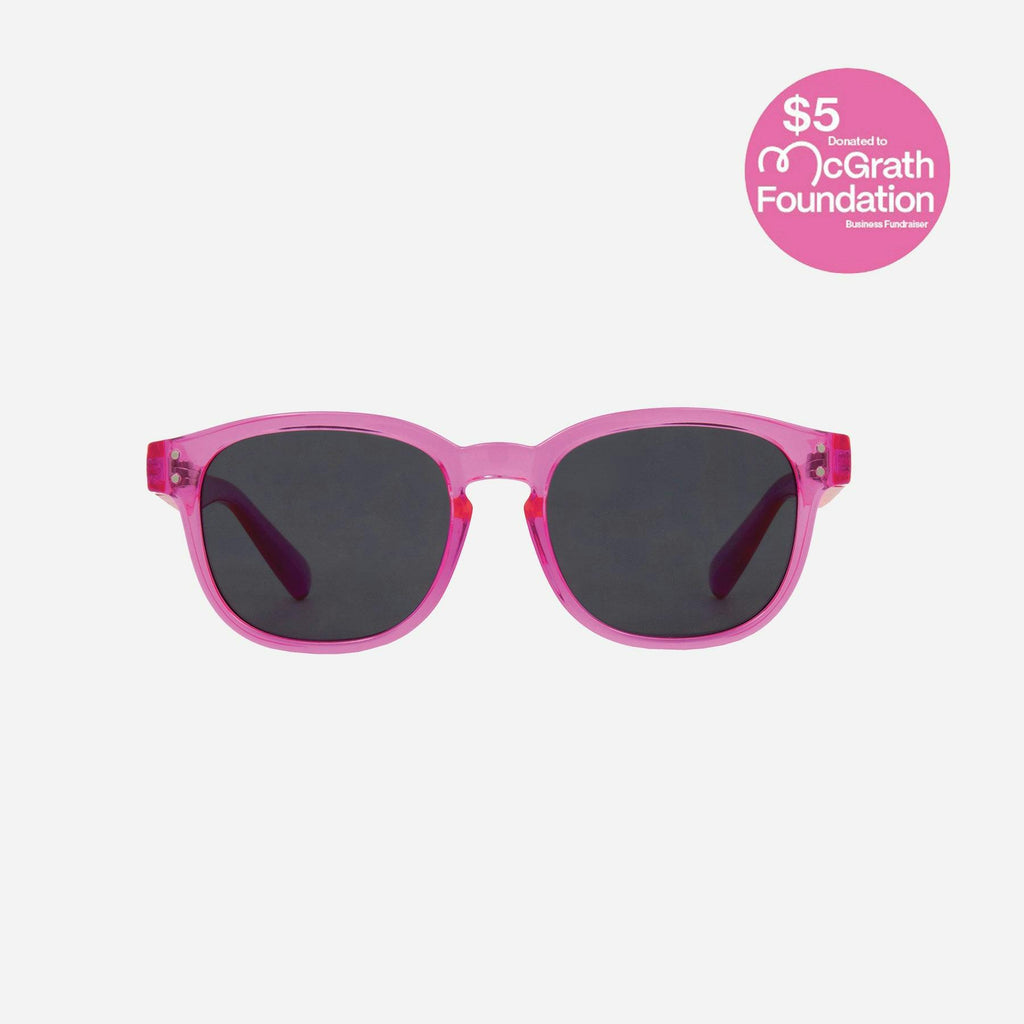Havana Junior - Crystal Hot Pink Frame Grey Lens Sunglasses