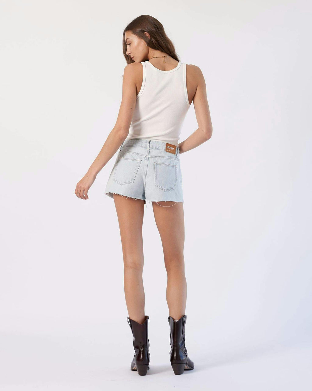 Skye Shorts - Stream Superlight Worn Raw Hem