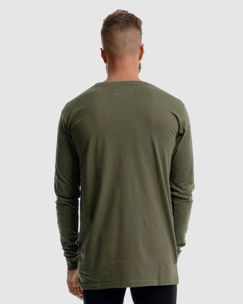 Saxon Embroidery Long Sleeve Tee
