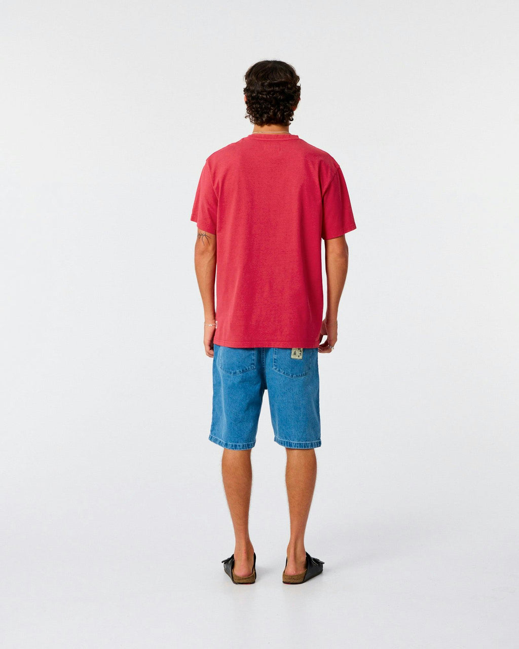 Diamond Decal Tee - Washed Red