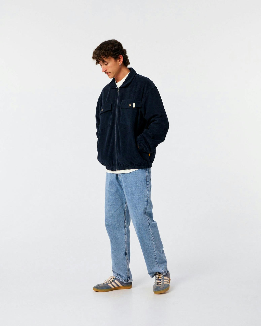 Blackbird Cord Jacket - Worker Blue