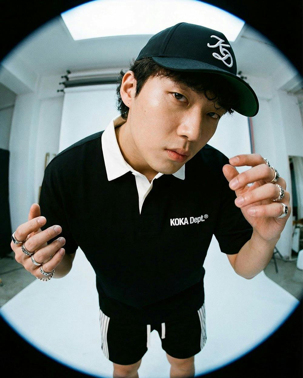 "KD" A-Frame Hat - Black