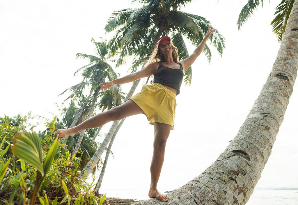 Terry Towelling Shorts Butter Yellow