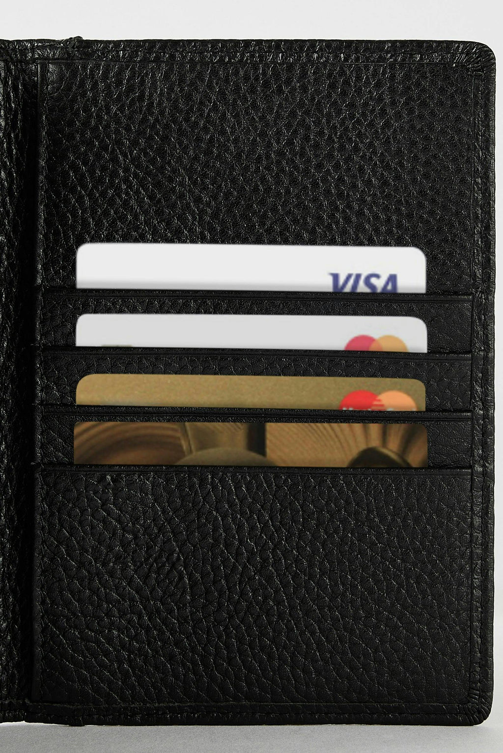 Luxury Leather Passport Wallet | Black