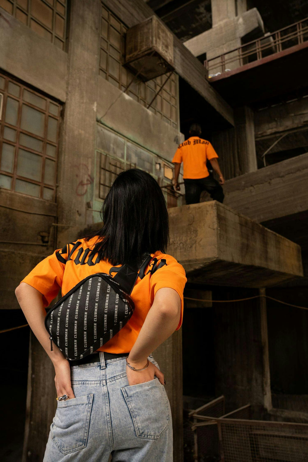 Clubman Monogram Compact Belt Bag - Black