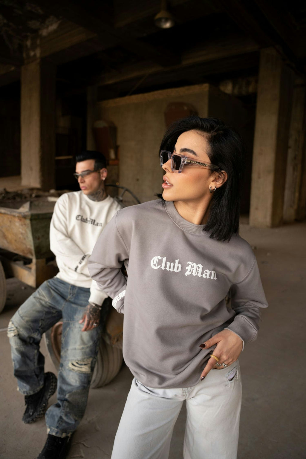 Clubman ‘Signature Mist’ Sweater