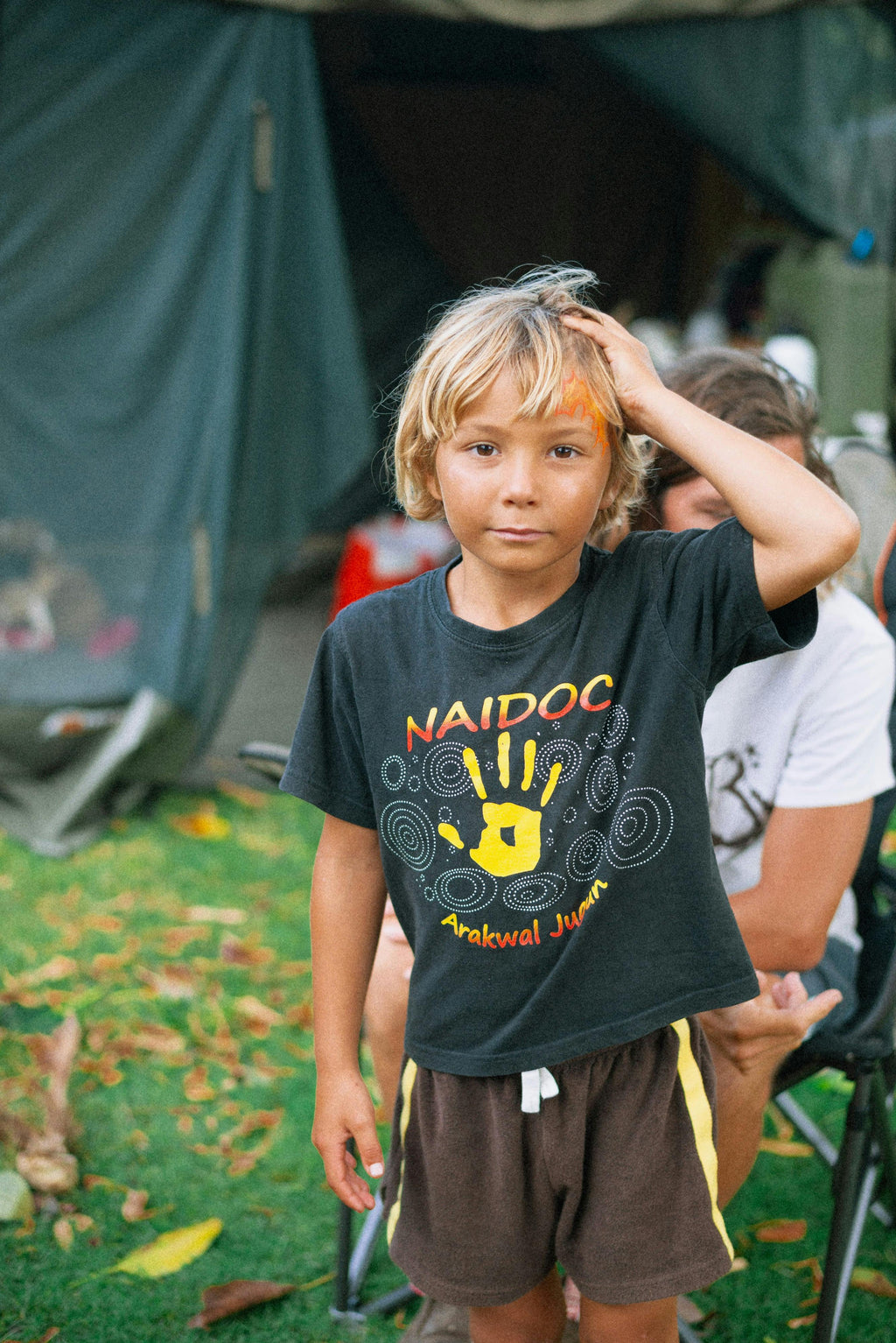 Mini Terry Toweling Shorts in Chocolate Mango