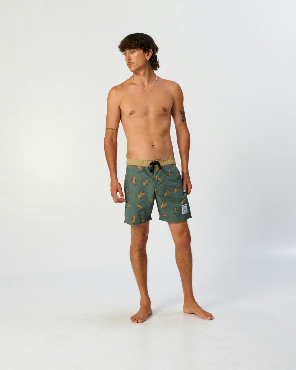 Peace Thong 17" Boardshort - Green