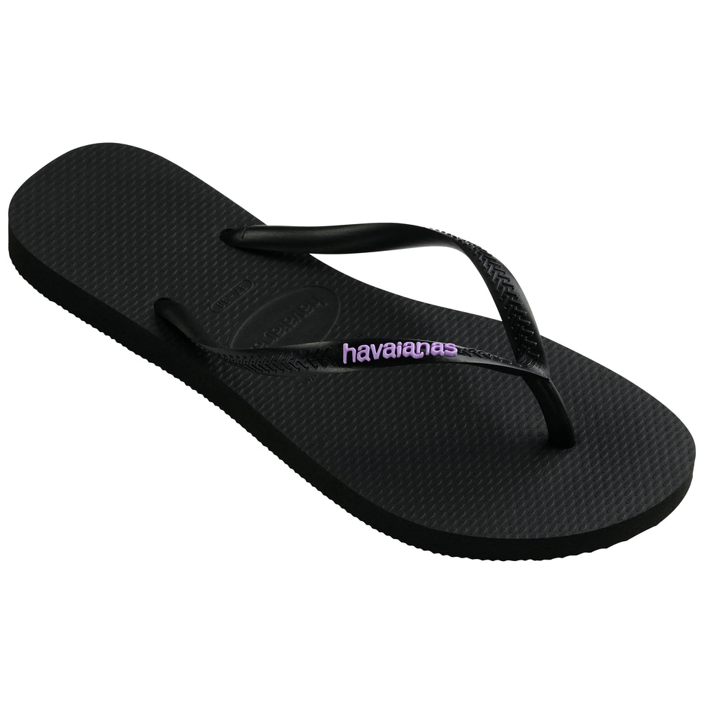Slim Rubber Logo Thongs