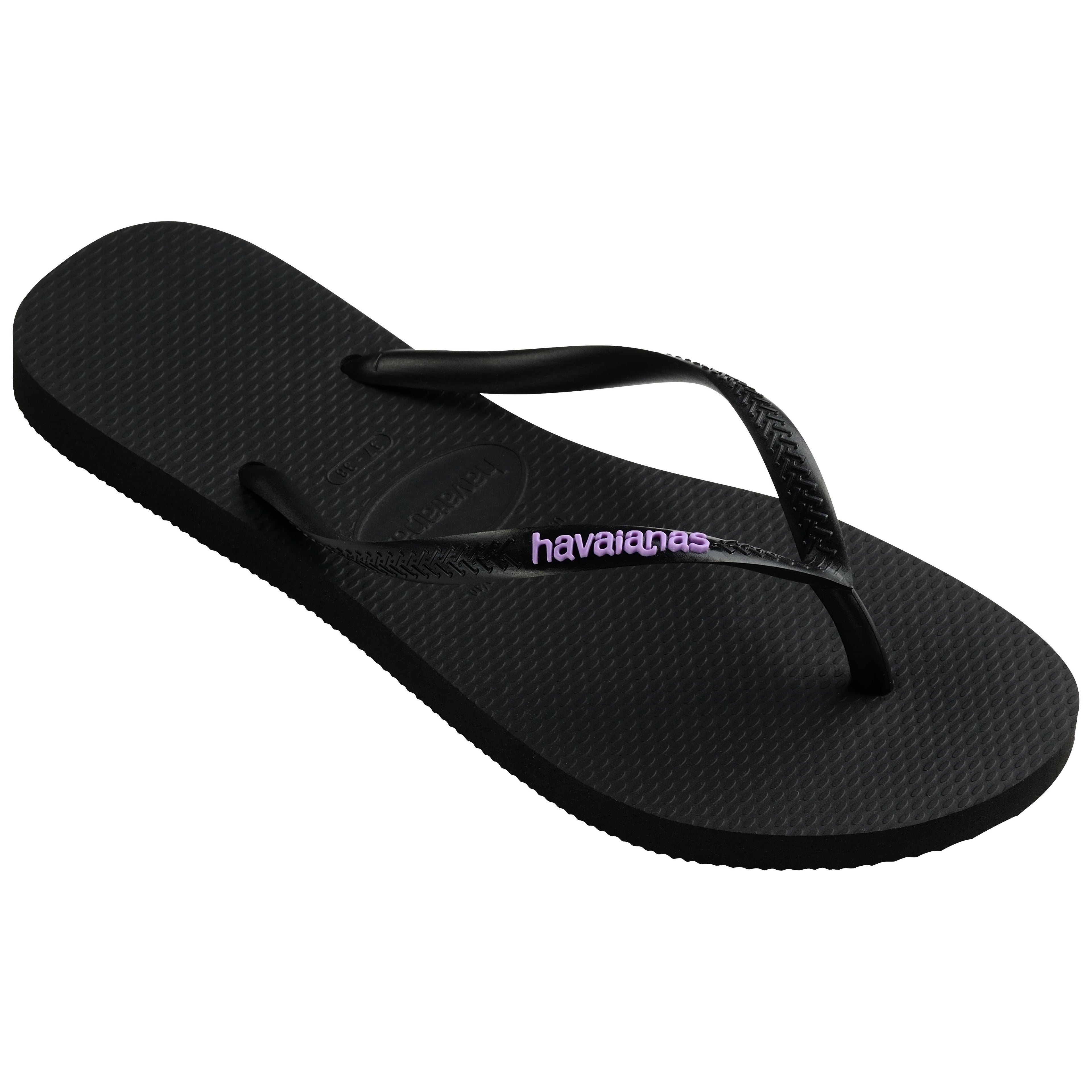 Slim Rubber Logo Thongs