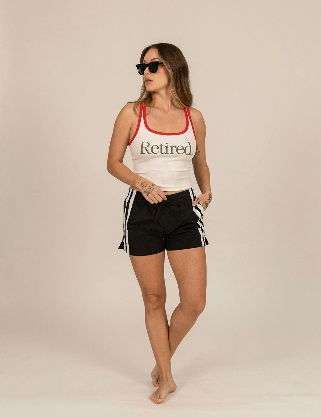 Retired Ribbed Tank - White