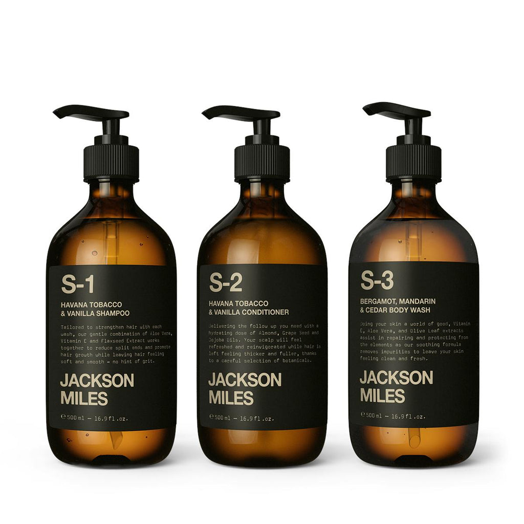 The Essentials Kit - Men's Grooming Kit 3 x 500ml