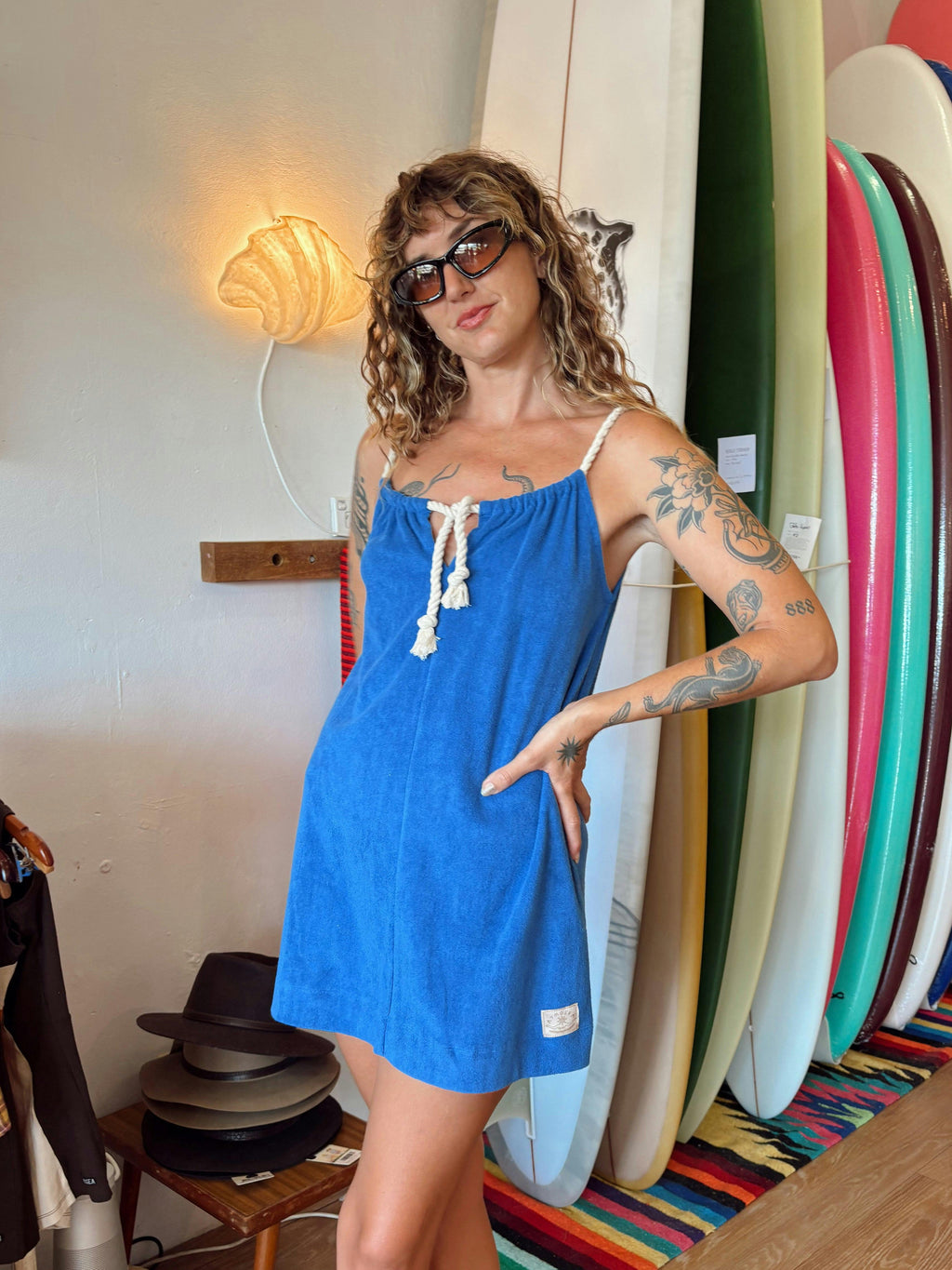 Boat Dress in Cobalt