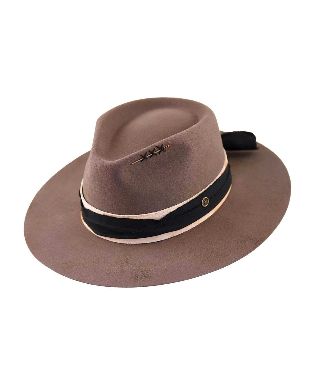 The Zephyr – Vintage Felt Hat in Taupe