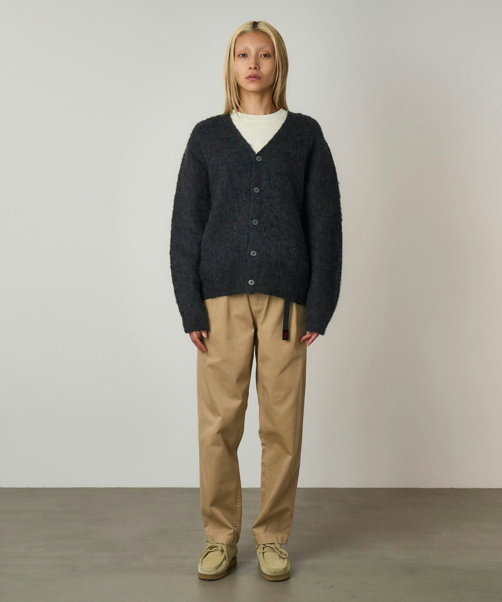 Gramicci Mohair Cardigan in Charcoal