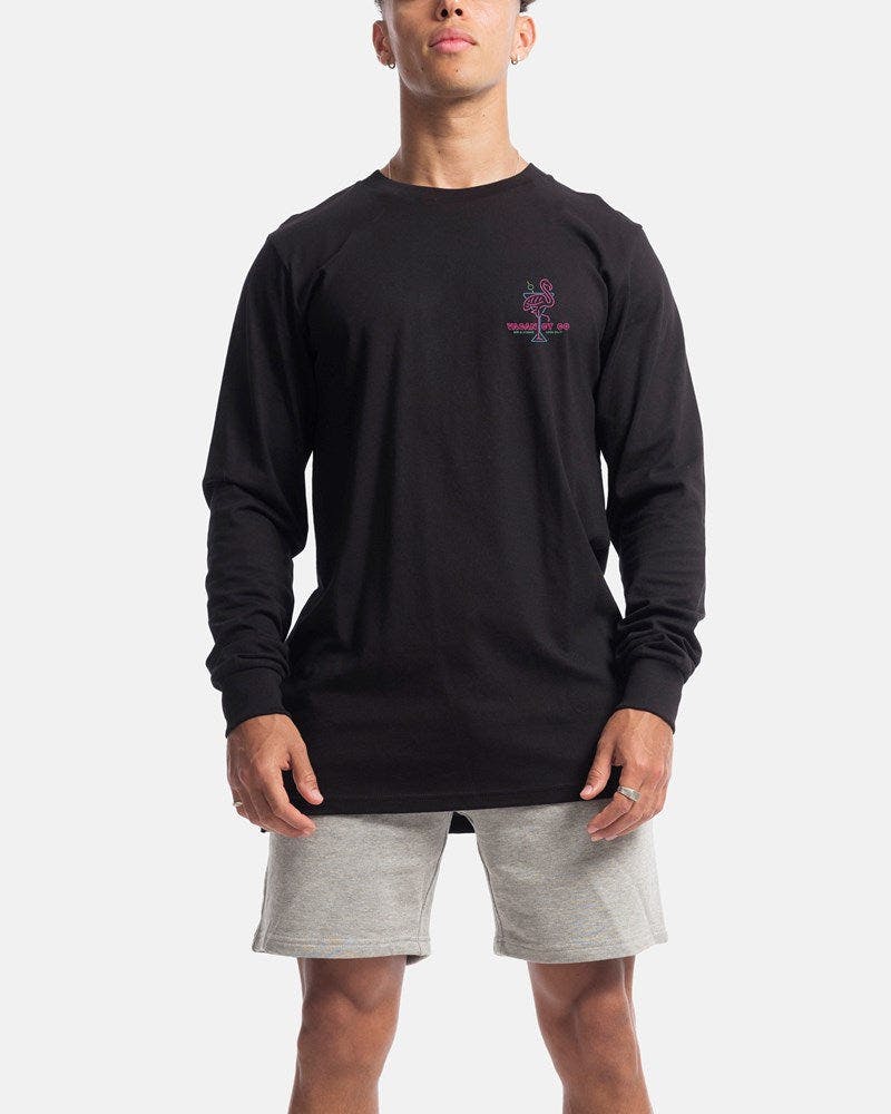 Flamingo Club Long Sleeve Tee