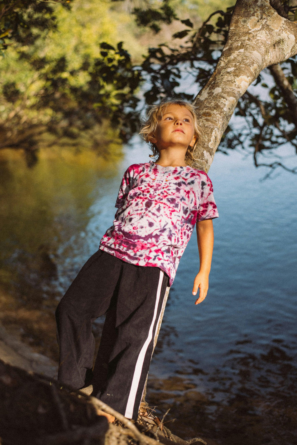 Mini Terry Pant in Black