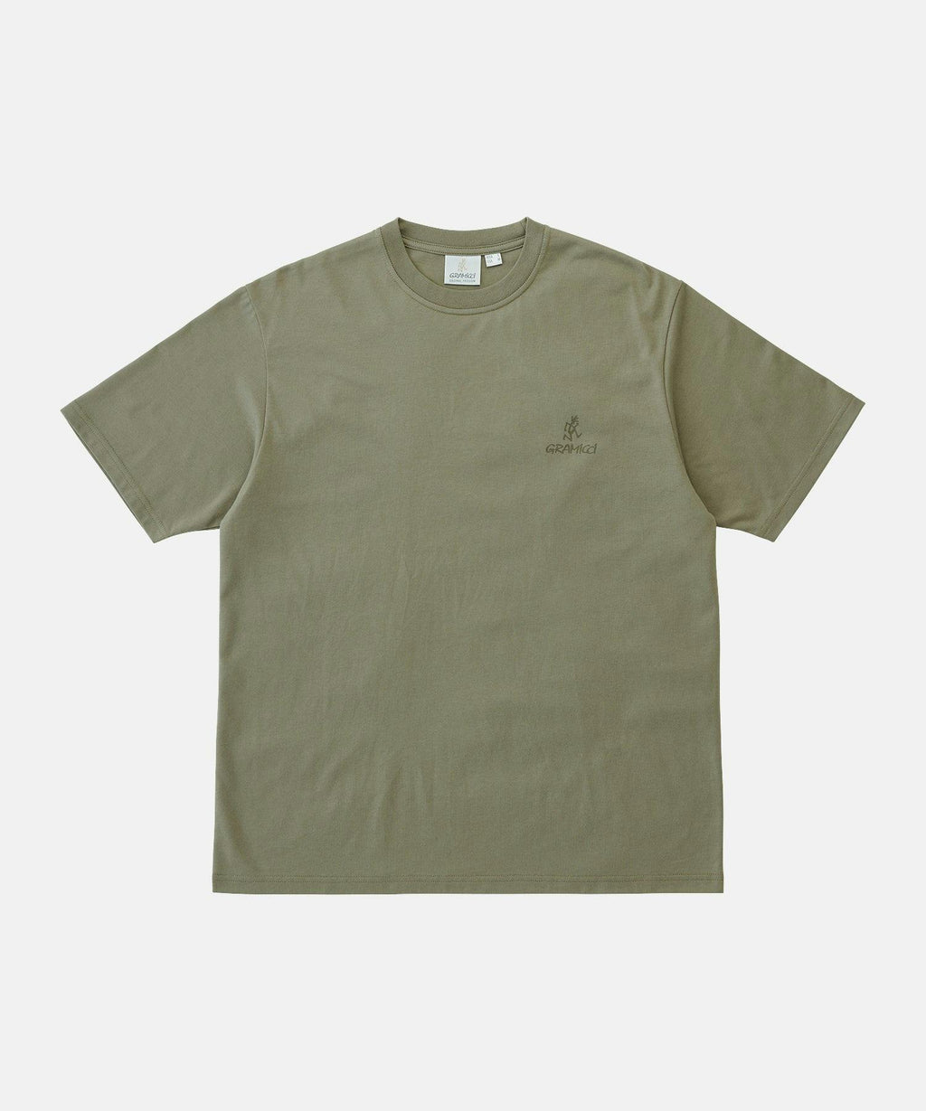 Gramicci One Point Logo Tee in Khaki