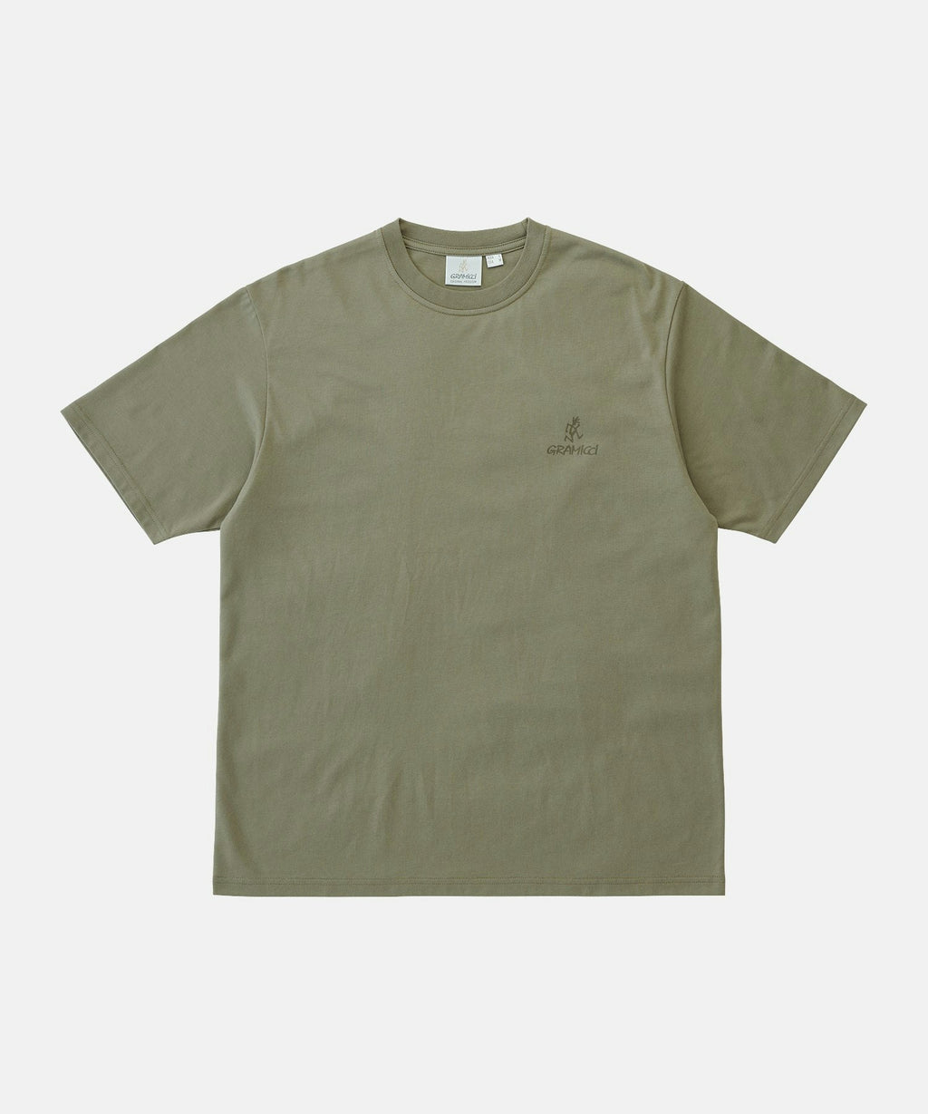 Gramicci One Point Logo Tee in Khaki