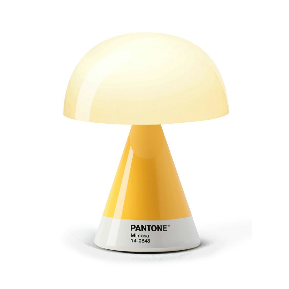 Lexon GIFT Set PANTONE - Includes Mino+ Mini Speaker, Flip Classic Clock, Mina M Lamp, Thykho 3  Speaker - Yellow