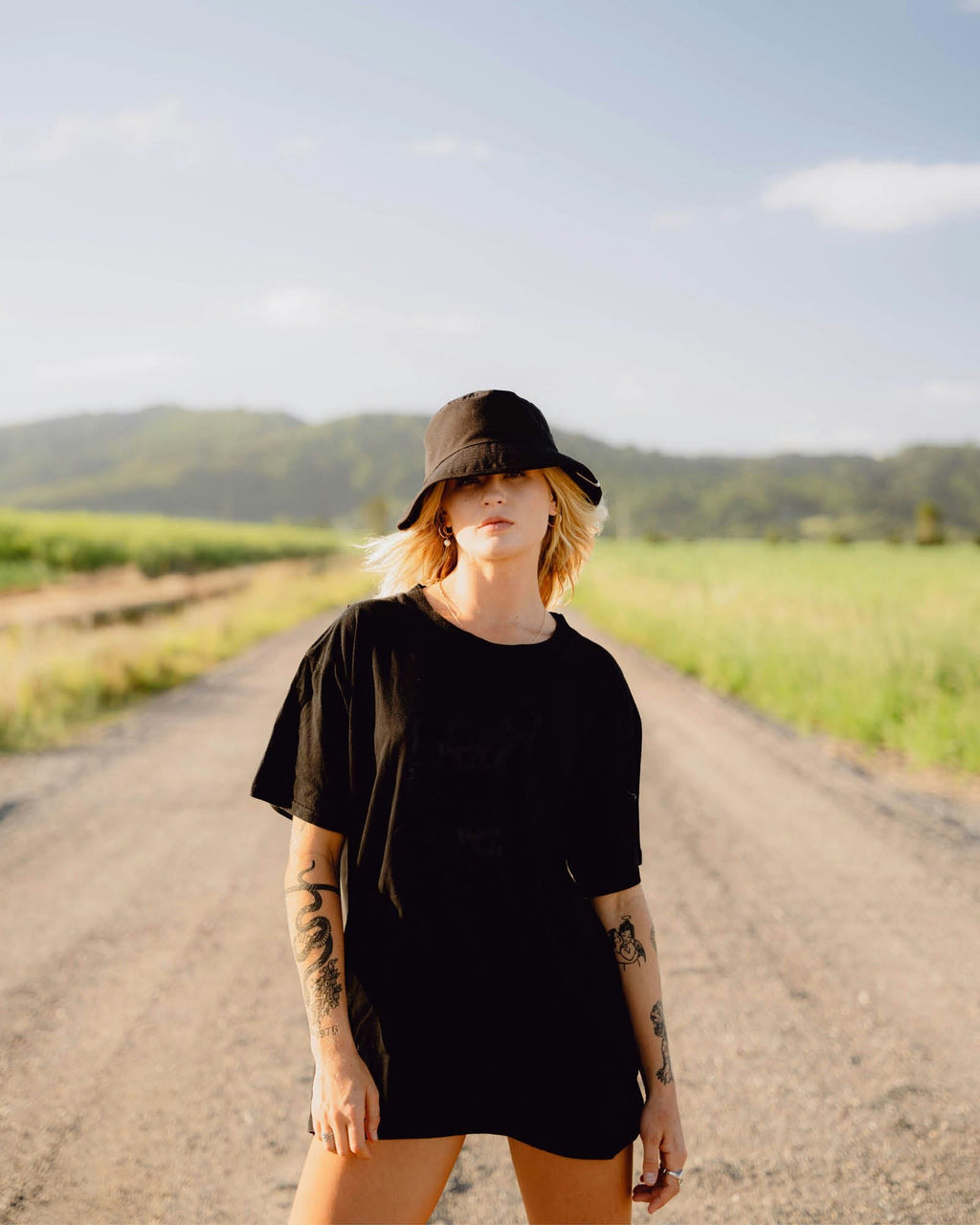 FBS x Reality – Recycled Bucket Hat Black | Adjustable Fit