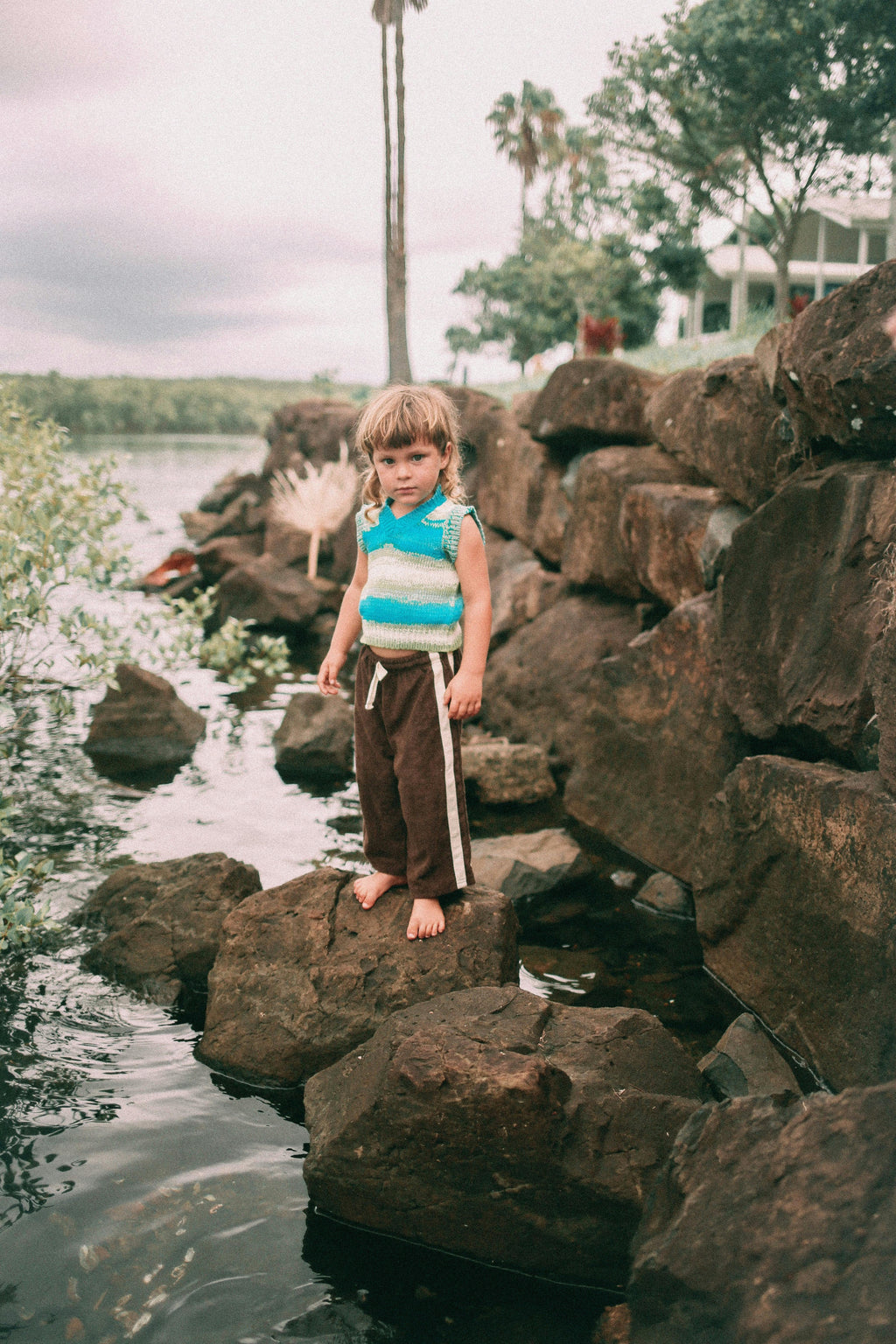 Mini Terry Pant Chocolate