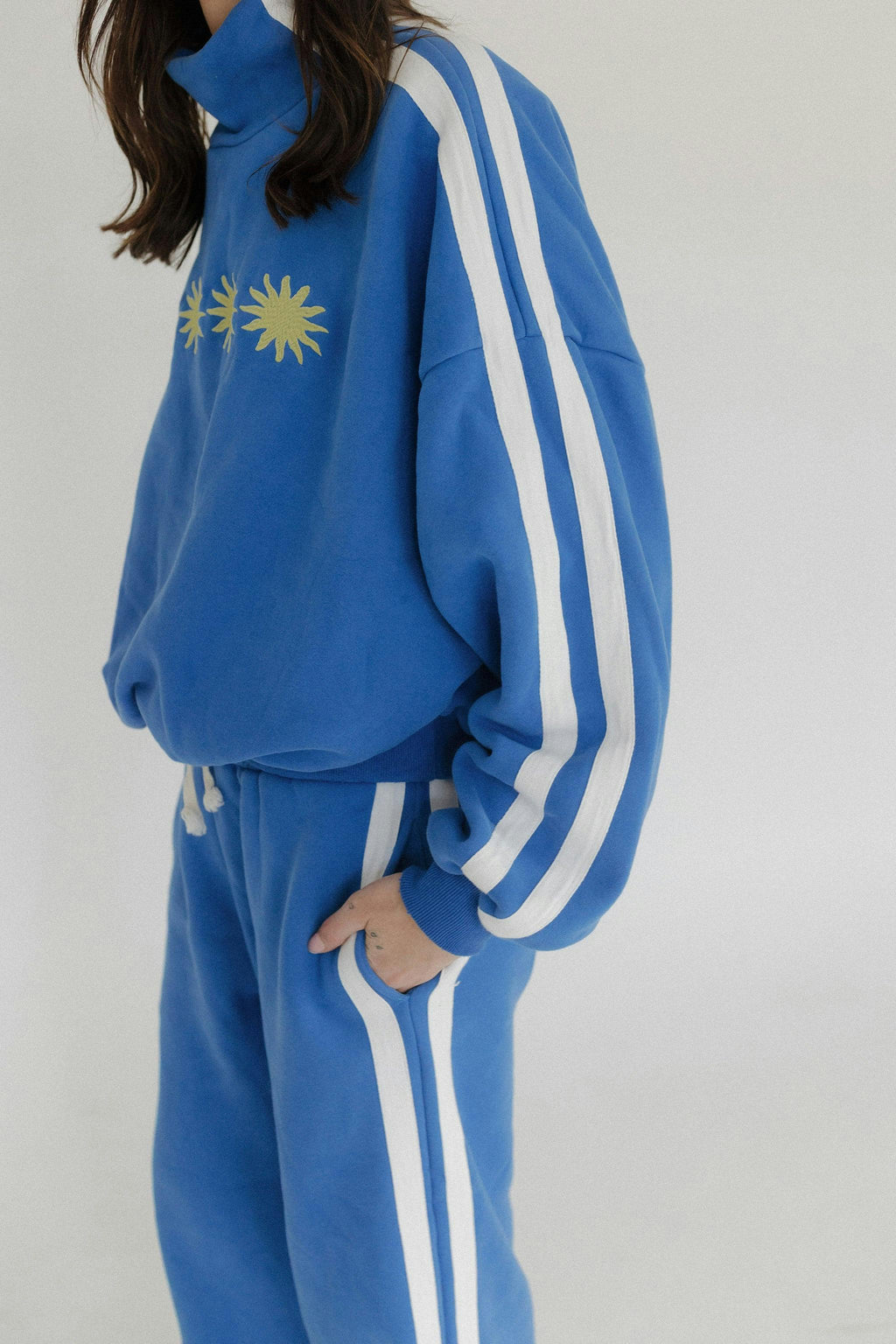 Cloud Sunburst Sweatpants - Blue