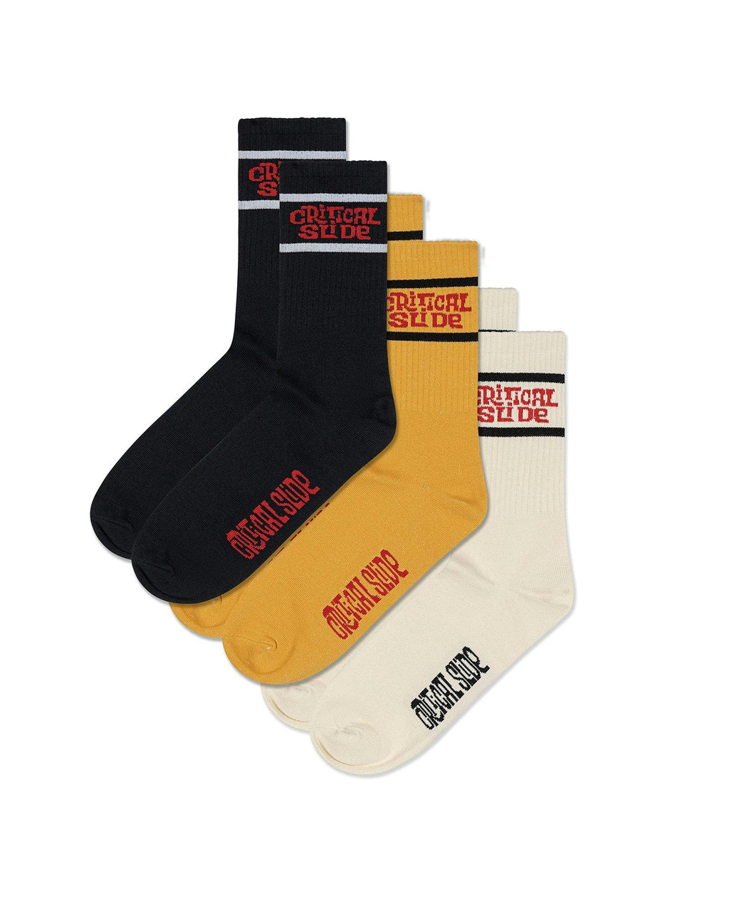 Sun Cured 3 Pack Socks - Multi Colour