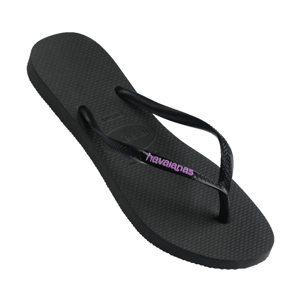 Slim Rubber Logo Thongs