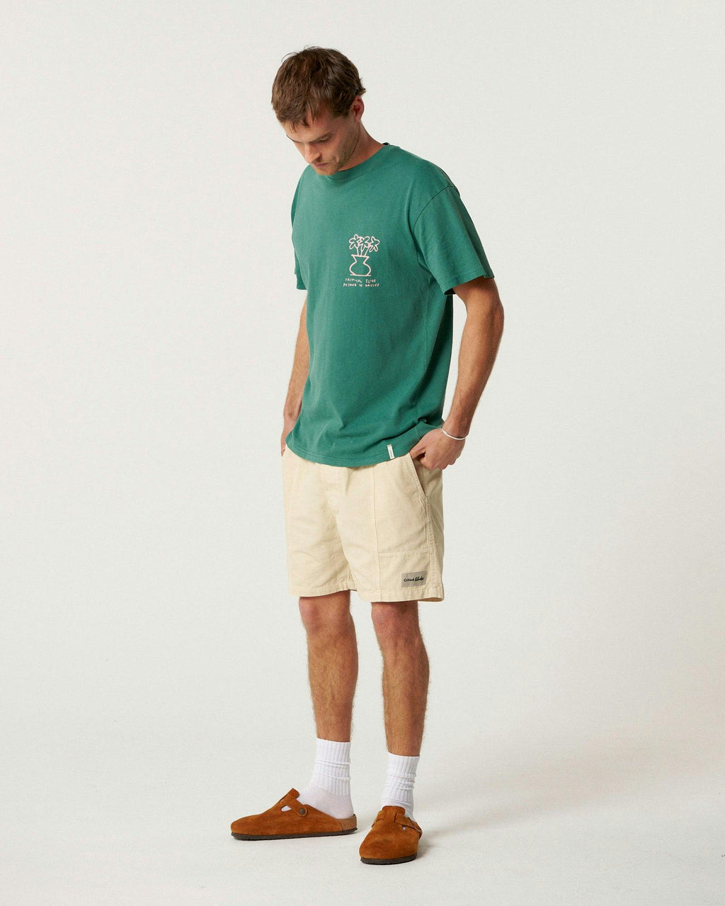 Daisy Tee - Dusty Green
