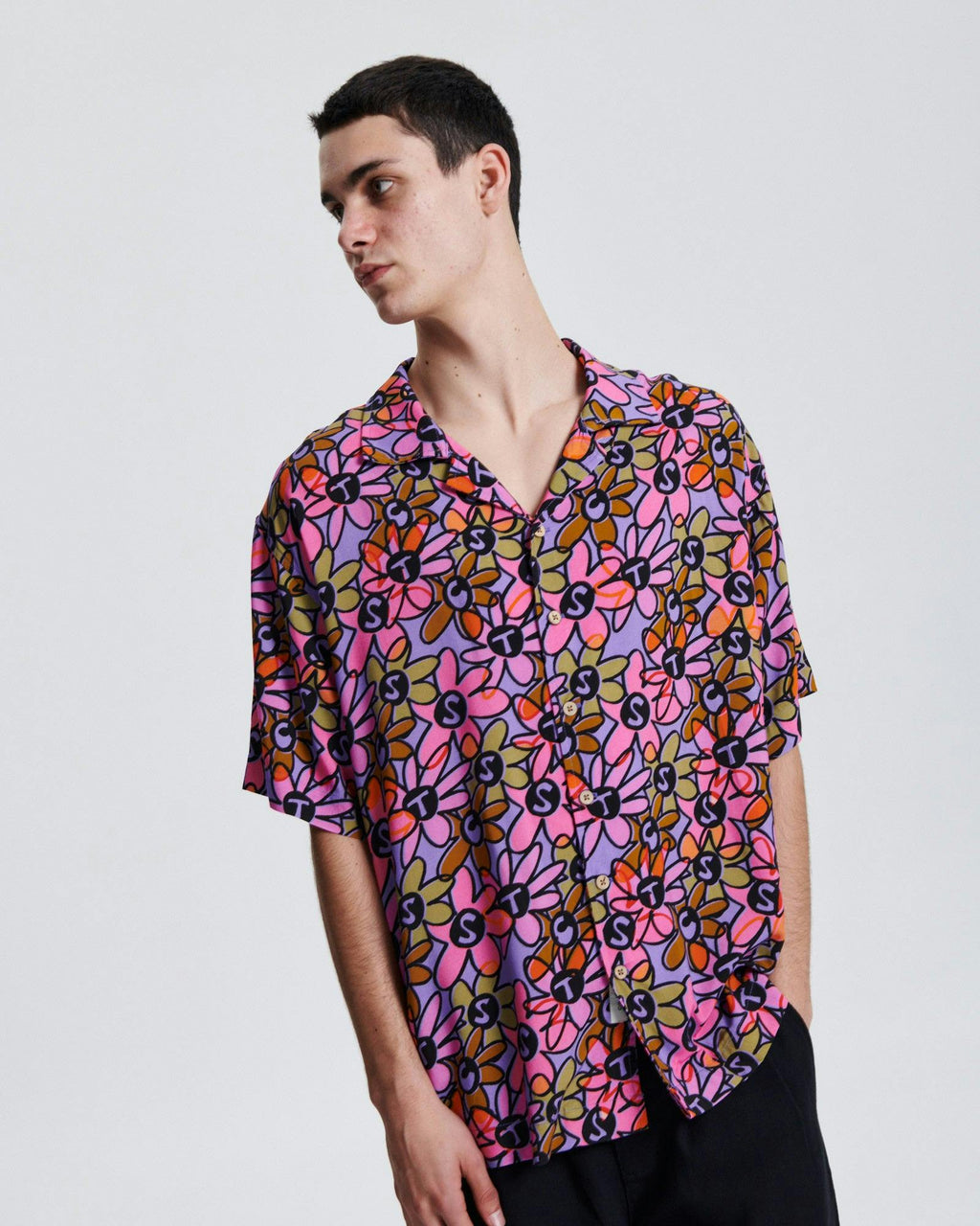 Crazed Jumbo Resort Shirt - Lavender