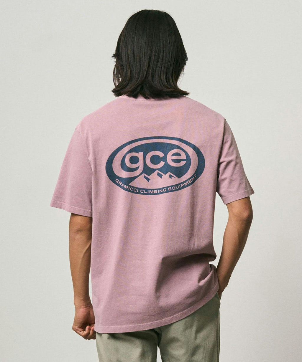 Gramicci GCE Tee Pigment Dyed in Lilac Pigment