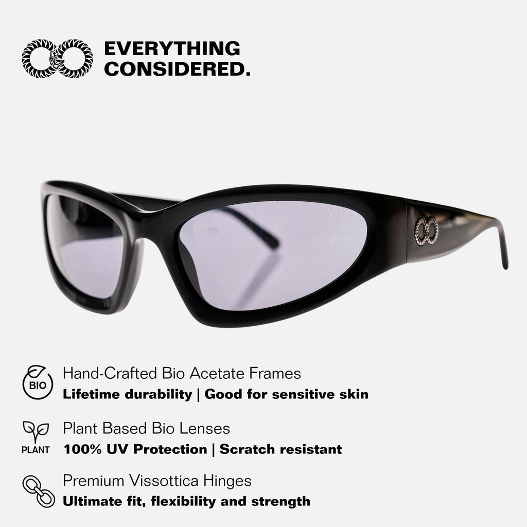 TOMB Gloss Black | Grey Bio Lens