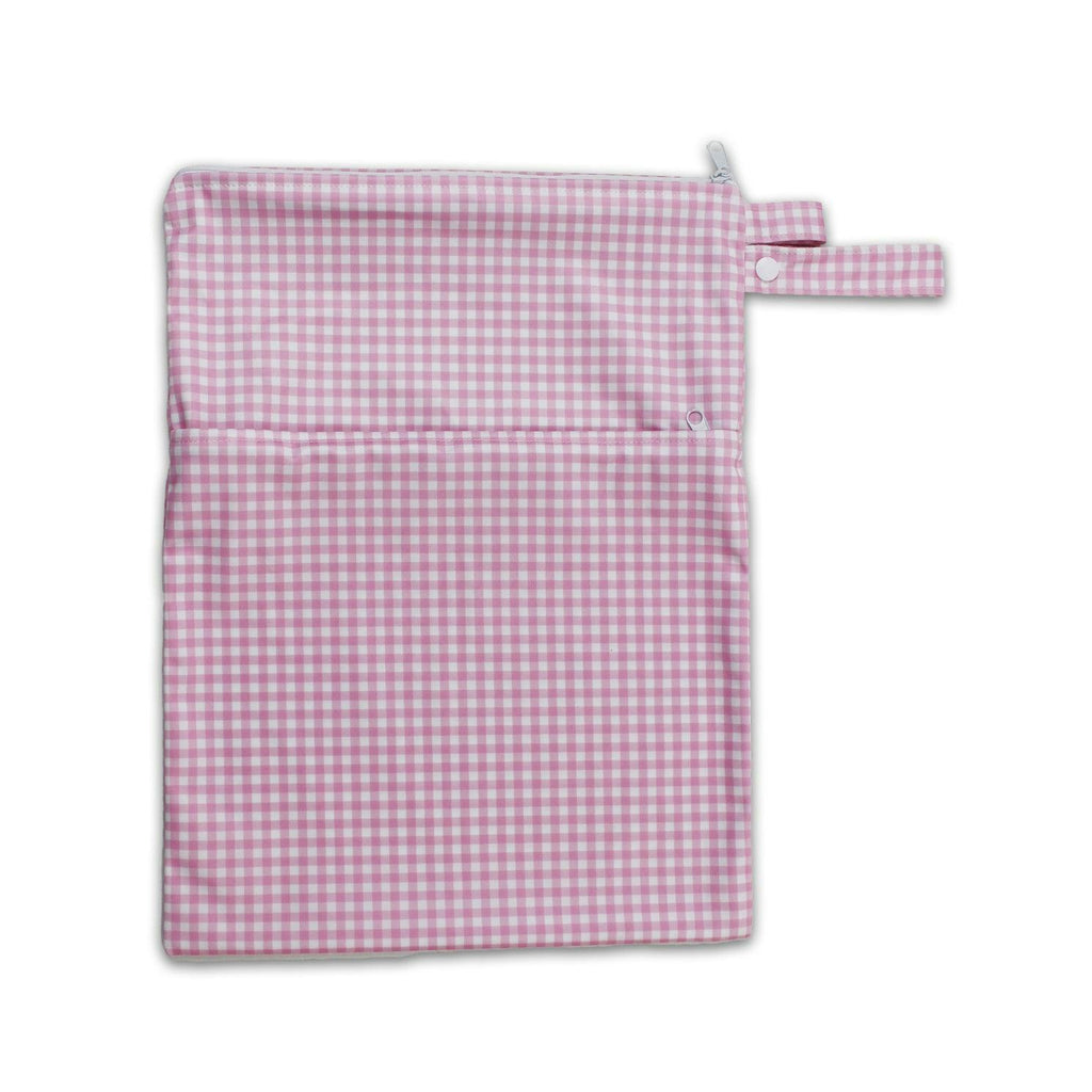 Tyoub Stay-dry Zip Wet Bag– Pink Gingham