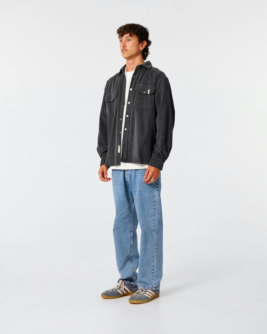 Surface Corduroy Overshirt - Phantom