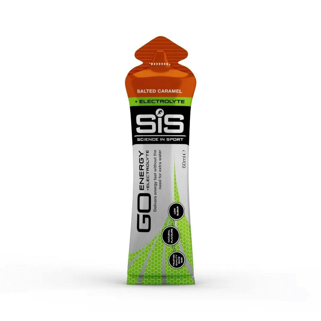 GO Energy + Electrolyte Gel 60ml Salted Caramel Single