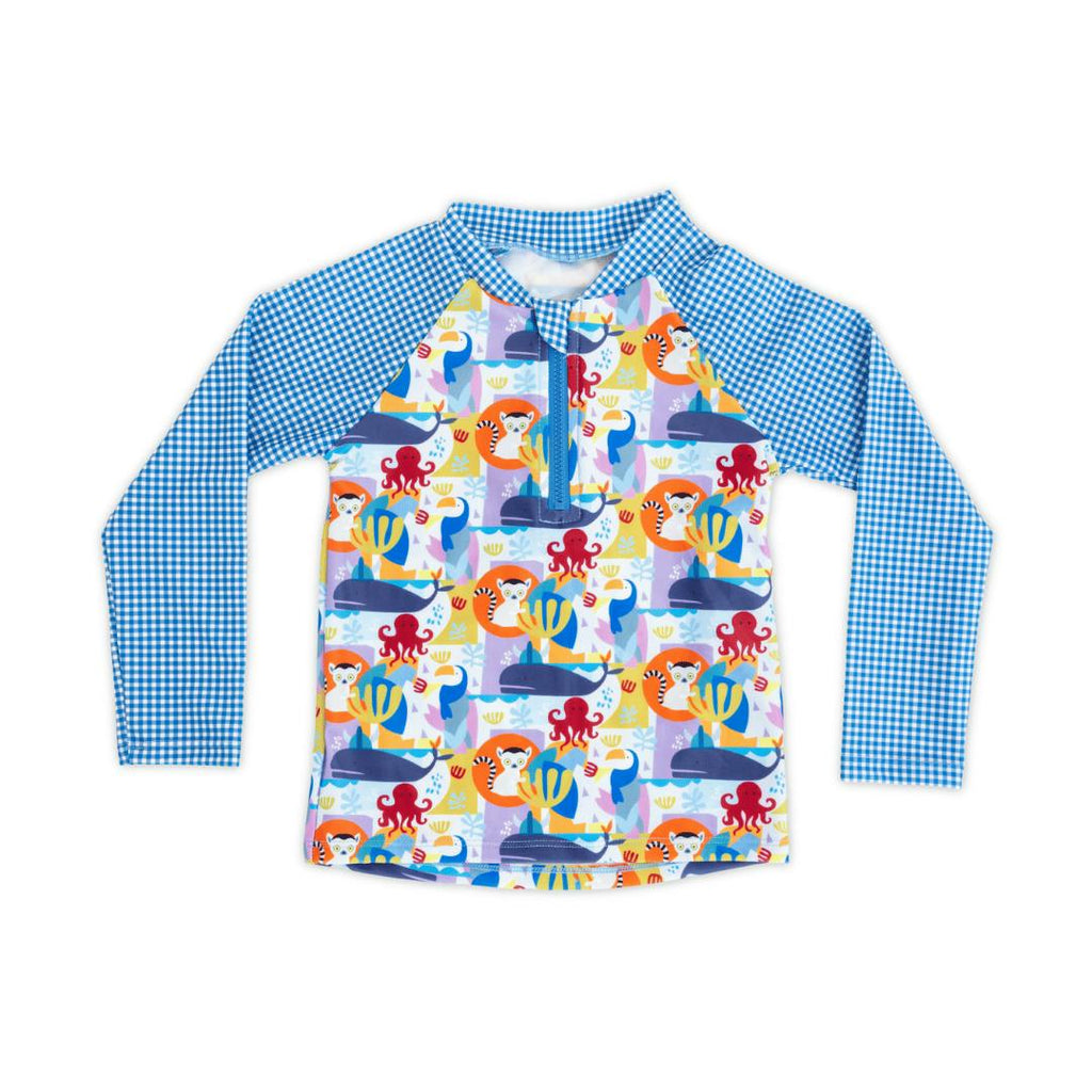 Tyoub Kids’ Long Sleeve Rash Guard Animal Spirit