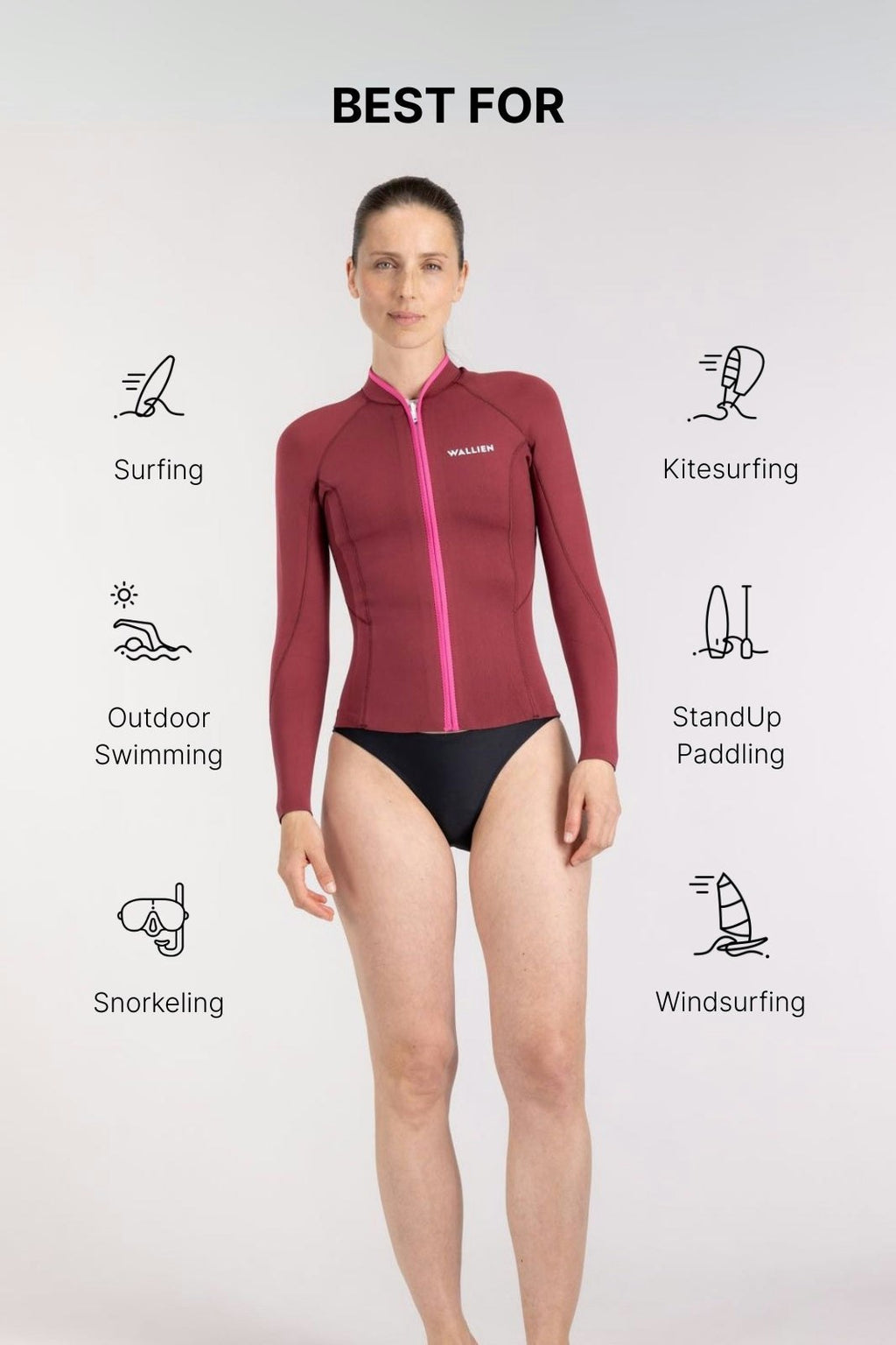 Horizonia Yulex® Jacket ― Red