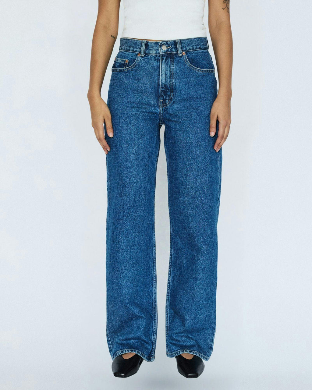 Echo High Straight Jeans TALL - Bay Mid Retro