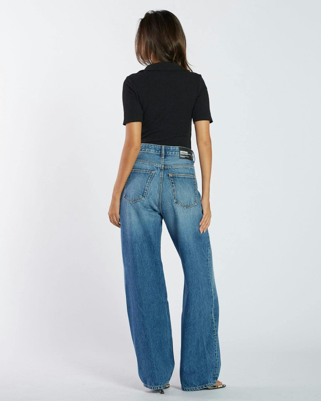 Donna High Relaxed Jeans - Stream Mid Used