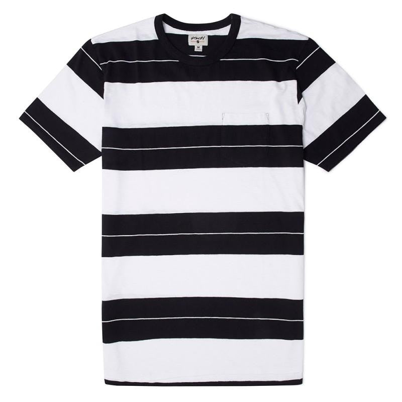 STRIPED TEE / BLACK ~ WHITE