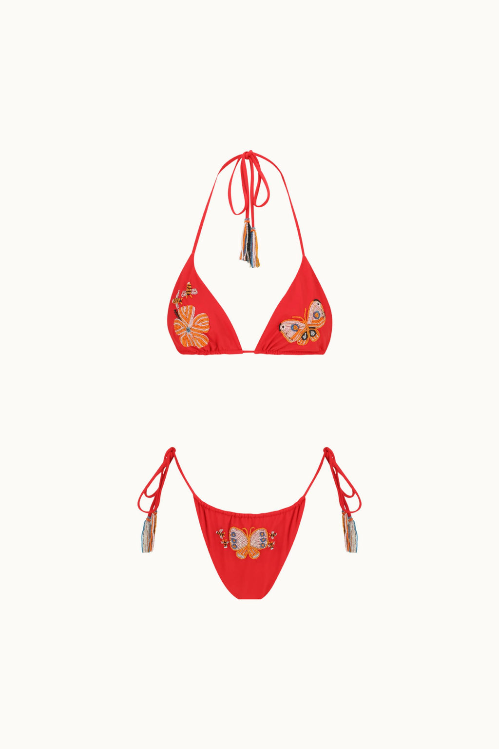 BEADED KINI BRIEF - BUTTERFLY