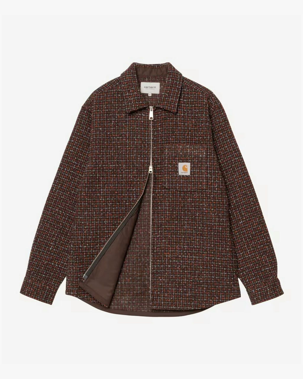 Carhartt WIP Bellamy Shirt Jacket in Red & Navy Check