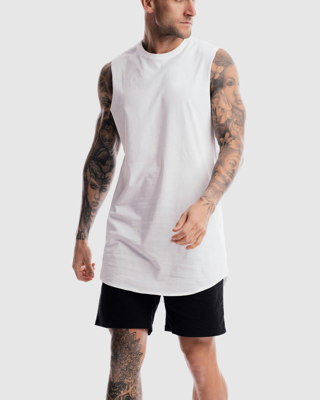 Absent Curved Hem Tank